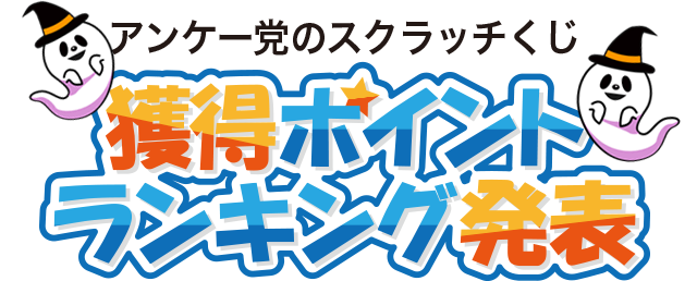アンケー党のスクラッチくじ　獲得ポイントランキング発表